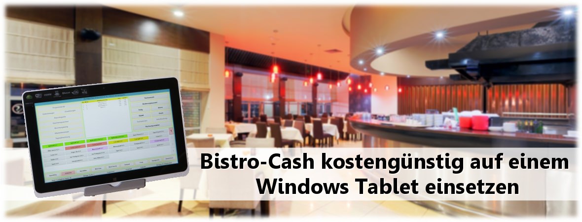 Mobile Tablet Gastronomie Kassensysteme mit Bistro-Cash