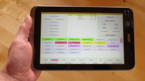 Tablet Acer Iconia W4-820 mit der Gastronomie-Kassensoftware Bistro-Cash