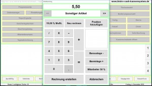 Gastronomie Kassensoftware Bistro-Cash 4.1