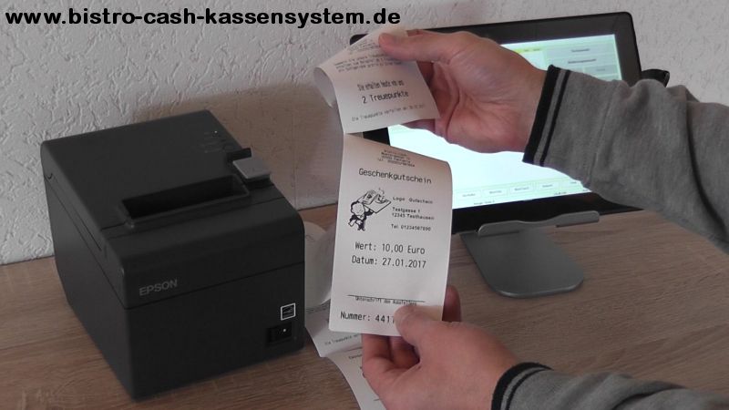 Logos ausdrucken mit Bistro-Cash und dem Bondrucker Epson TM-T20II